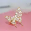 Novo Anel de Dedo Indicador Aberto Borboleta Zircônia Super Fada ins Tendência Design de Moda Celebridade da Internet Elegante Anel de Dedo Versátil