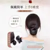 Peruca Coque para Mulheres, Presilha de Coque, Anel de Cabelo Atmosférico, Ferramenta para Penteado Naturalmente Volumoso, Adereço de Cabelo para a Parte de Trás da Cabeça