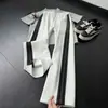 Calça de moletom retrô estilo americano com listras laterais para homens, coleção de outono, elegante e sofisticada, design de perna reta que afina, corte solto e casual