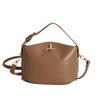Bolsa Balde Commuter Estilo Coreano para Mulheres 2025 Verão Novo Cor Sólida Bolsa de Ombro para Mulheres Moda Casual Bolsa de Mão Casual