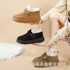 Zapatos Birken de Algodón con Suela Gruesa de Invierno para Mujer con Felpa Cálida, Hebilla, Lana de Cordero, Perezosos Deslizables, Venta al por Mayor Directo de Fábrica