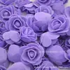 Flor de Rosa de Cabeza de 3.5cm de Espuma de Polietileno Flor Artificial Decoración de Boda Accesorios para Cajas de Dulces de Boda Accesorios para Guirnaldas