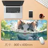 Fábrica de Origem Proteção Verde para os Olhos Transparente Grande Mouse Pad Criativo Pad de Mesa Antiderrapante Borda de Bloqueio de Precisão Mouse Pad