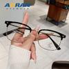 Anteojos de media montura para hombre, montura para anteojos para miopía, potencia ajustable Sven, montura de alambre para cejas, lente anti luz azul, montura para anteojos para mujer