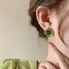 Elegantes Pendientes de Flor de Metal 3D de Alta Gama para Mujer Modernos de Alta Gama con Atmósfera Pendientes de Botón Diseño de Nicho Joyería para Orejas de Lujo Ligero