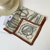 Pañuelo Cuadrado de Algodón y Lino Estilo Retro Old Money, Versátil y de Alta Gama, Pañuelo de Seda para Atar a la Cintura, Accesorio de Moda, Pañuelo para Mujer, Venta al por Mayor de Pañuelos de Seda
