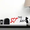 Pegatinas de pared transfronterizas de la serie Agujero de Ratón Nuevo AliExpress eBay calientes sala de estar sofá fondo decoración protección ambiental