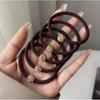Simples corda de cabelo retrô com strass para mulheres 2023 nova alta elasticidade durável temperamento faixa de cabelo acessórios de cabelo femininos