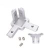 Conector de ángulo recto tridimensional de perfil de aluminio conexión de ángulo empotrada de aluminio aleación de aluminio 4040 piezas de fijación l personalización de procesamiento