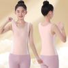 Colete Térmico Feminino com Protetor de Peito e Barriga para Outono e Inverno, Adequado para a Fase de Desenvolvimento Infantil