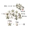 Fábrica Directa de Accesorios de Tachuelas de Estrella de Cinco Puntas de Aleación para Bricolaje en Stock para Entrega Inmediata Zapatos Bolsas Accesorios de Ropa Ropa