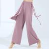 Pantalones de Yoga de Baile Clásico para Mujer, Pantalones Rectos Holgados con Diseño de Cinta China, Adecuados para Baile, Jazz, Exámenes de Arte, Ropa Urbana y Actuaciones