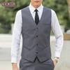 Chaleco Nuevo para Hombre 2023 Ajustado Coreano Traje Chaleco para Hombre Mejor Hombre Ropa de Negocios Chaleco para Hombre