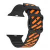 Adequado para Apple Watch Ultra9876543210 Geração Se Padrão Diagonal Respirável Oco Pulseira de Silicone de Duas Cores