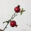 Artificial caqui romã ramo falso decoração de flores decoração sala de estar arranjo de flores buquê de flores chão flores secas decoração suave para casa