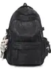 Mochila de Lona Estilo Japonés Ins para Campus de Gran Capacidad Estilo Ropa de Trabajo Mochila de Pareja de Moda Mochila de Entrenamiento de Baloncesto con Amortiguación de Aire de Alta Calidad