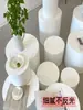 Cilindro Props para Fotografia Infantil Modelo de Tronco de Madeira Branco Suporte de Exibição Base de Tinta para Assar Transmissão ao Vivo de Celebridade da Internet