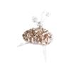 Copos de Nieve Navideños Polvo Pegajoso Lentejuelas Cristal Acrílico Decoración Colgante Set para Árbol de Navidad Colgante Decorativo