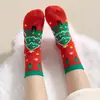 Nuevos calcetines navideños para niños primavera y otoño calcetines de tubo para niños niños y niñas calcetines festivos para vacaciones calcetines de dibujos animados para bebé al por mayor