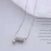 Joyería europea y americana ins collar de bola de acero de resorte multicapa roscado aretes pequeños de enchufe para la oreja traje de acero de titanio chapado en oro de 18 quilates