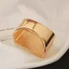 Nueva Pulsera Europea y Americana Popular Exagerada de Aleación de Ala Ancha Pulsera de Moda Personalizada Patrón Martillado Cepillada Pulsera con Hebilla de Resorte