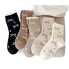 Calcetines de terciopelo cálidos con lazo para mujer, calcetines para dormir gruesos con forro polar, calcetines de suelo de otoño e invierno, calcetines de dormir de invierno para adultos, mes