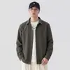 Camisa casual de manga larga para hombre, estilo nuevo primavera y otoño para jóvenes 2026, corte holgado, versátil, minimalista, chaqueta de alta gama