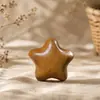 Sándalo Verde y Sándalo Dorado Estrella y Luna Talla en Madera Colgante Pequeño Adorno DIY Llavero Decoración Colgante