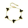 Joias de Borboleta Exquisite de Venda Quente Transfronteiriça Pulseira de Aço Inoxidável Joia de Mão Design de Nicho de Luxo Leve Direto do Fabricante