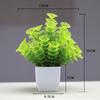 Venda quente transfronteiriça Simulação de planta Planta falsa Planta verde Decoração interna e externa Simulação de eucalipto em vaso de plástico Planta pequena em vaso