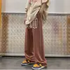 Pantalones Largos Casuales Rectos Sueltos Estampados de Moda Juvenil High Street Europeo y Americano Primavera y Otoño 2025