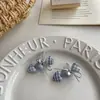 Pinzas Azules Frescas Estilo Coreano, Pasadores con Lazo Ins, Gomas para el Cabello, Accesorios para el Cabello para Niñas, Adornos para el Fleco