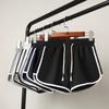 Pantalones cortos deportivos de estilo coreano para mujer, de verano, con pierna ancha, talla grande, para correr, cintura alta, holgados e informales.