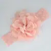 AliExpress Caliente Comercio Exterior Accesorios para la Cabeza de Niños Malla Doble de Encaje Flor con Banda Elástica de Color para el Cabello 13 Colores