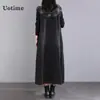Colete Feminino Primavera e Outono 2024 Novo Solto plus size Slim Jaqueta Preta Casual Com Capuz Colete Longo