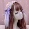 Barraca atacado Faixa de cabelo Lolita Headdress de menina japonesa fofa Acessórios de cabelo Lolita Cosplay empregada Faixa de cabelo de renda