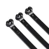 Bridas de Nylon Dentadas de Acero 304 Engrosado de Grado Industrial Suministro Directo, Bridas para Cables Automotrices Resistentes a Baja Temperatura, Hellmann