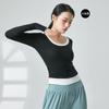 Ropa de práctica de danza moderna para primavera y verano, top de contraste de manga corta para mujer, para uso diario para danza de adultos