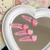 Lindo Pinza de Pelo Brillante de Fresa, Pasador Rosa Dulce para Niñas, Pinza para Flequillo de Estudiante, Accesorio para el Cabello Infantil, Pinza