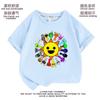 Caja de Ritmo Sprunki Ropa Camiseta Infantil Algodón Puro Manga Corta Top Niños y Niñas Caja de Música Sudadera de Verano