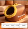 Cama para gato es cálida en invierno, semicerrada, proporciona una sensación de seguridad, cama gruesa para gato, cama para perro, colchoneta para dormir para mascotas, nido para gato montado en coche