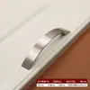 Puxador de Liga de Zinco Sólida com Acabamento Escovado, Puxador Moderno Minimalista Espessado Longo para Gaveta, Guarda-roupa, Porta de Armário 96, Venda Direta de Fábrica