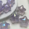 Ding Yi 19mm Encuentro de Luna Fría Pintura al Óleo Estrella de Cinco Puntas Resina Galvanizada Cuentas con Agujero para Pulsera DIY Accesorios de Joyería
