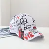 Gorra de Béisbol de Verano con Graffiti para Hombre, Gorra Hip-Hop Estampada Estilo Urbano Juvenil, Gorra Versátil Casual para Sombrear el Sol para Mujer