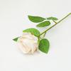 Simulação Flor Rosa Única Artificial Atacado Casamento Buquê de Mão da Noiva Decoração de Exibição em Casa Rosa de Flanela