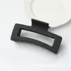 Pinza para el Cabello de Silicona con Acabado de Alta Gama, Pinza para el Cabello Tiburón Cuadrada de Color Sólido para la Parte Trasera de la Cabeza, Accesorio Simple de Goma Antideslizante para Media Coleta