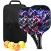 Pickleball bola de pickleball raquete de fibra de carbono raquete de fibra de vidro madeira conjunto pickleball profissional prova de logotipo