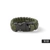Pulsera de silbato de supervivencia al por mayor, pulsera de cuerda trenzada para paraguas al aire libre, pulsera salvavidas de emergencia para acampar, pulsera multifuncional