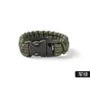 Pulseira de Paracord para Uso Externo Tecelagem Acampamento Fuga Emergência Salva-Vidas Pulseira Multifuncional Apito de Sobrevivência Atacado