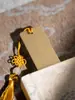 Qianli Jiangshan Marcador de Libros de Cobre Metálico Estilo Chino Clásico Estudiante de Primaria Cultural y Creativo Estilo Nacional Estilo Antiguo Caja de Regalo Regalo